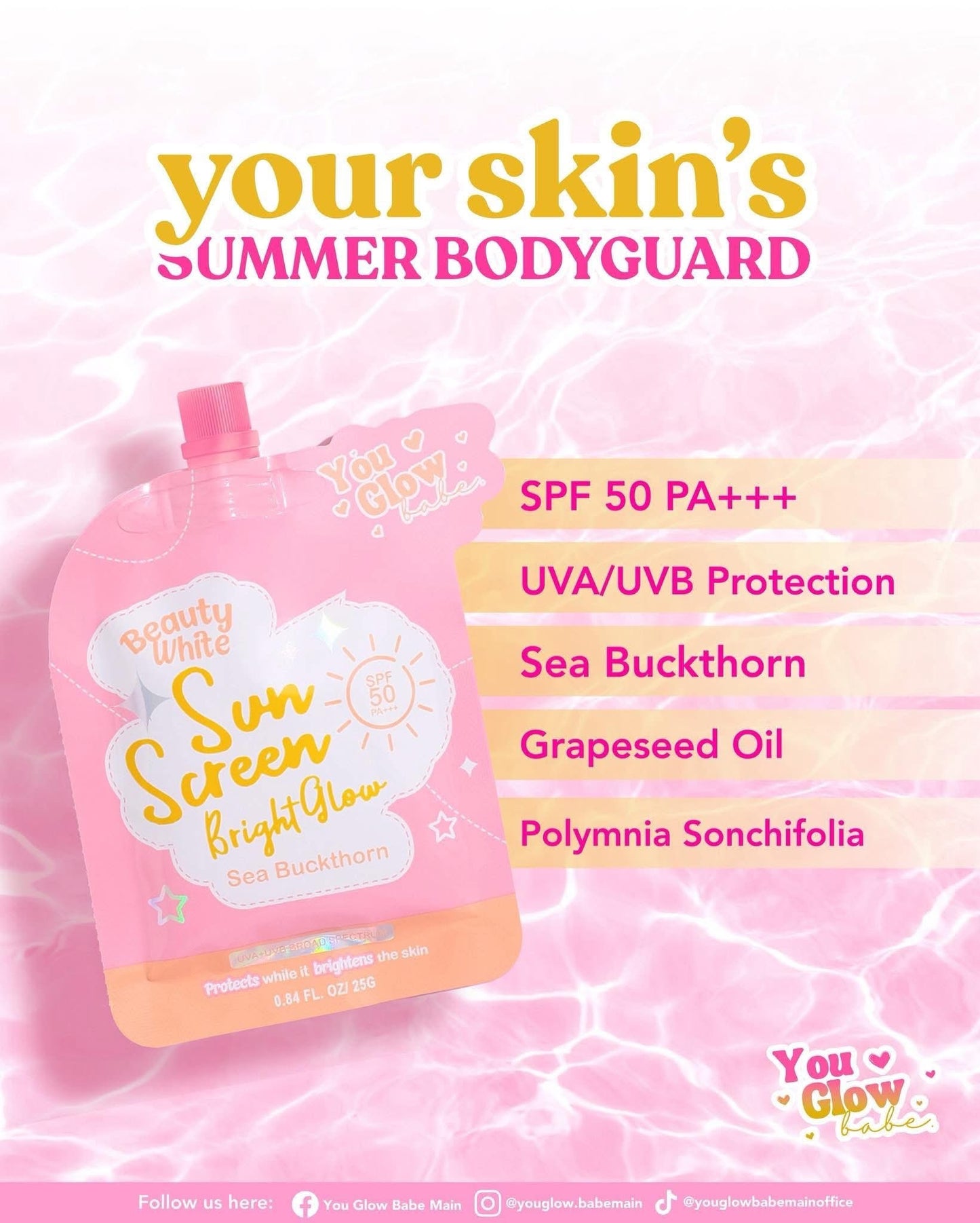 You Glow Babe Beauty White Sunscreen