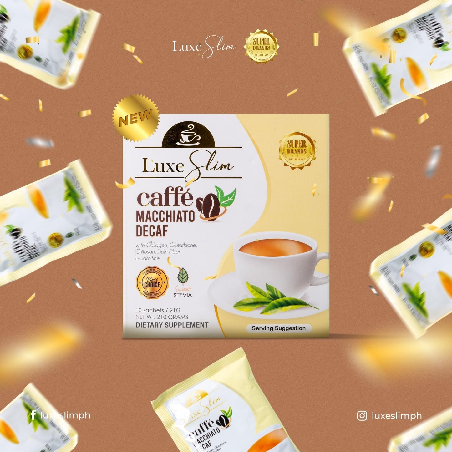 Luxe Slim Caffe Macchiato Decaf