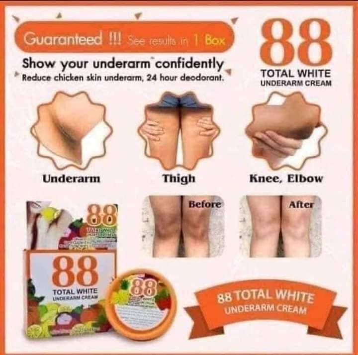 88 TOTAL WHITE UNDERARM WHITENING CREAM