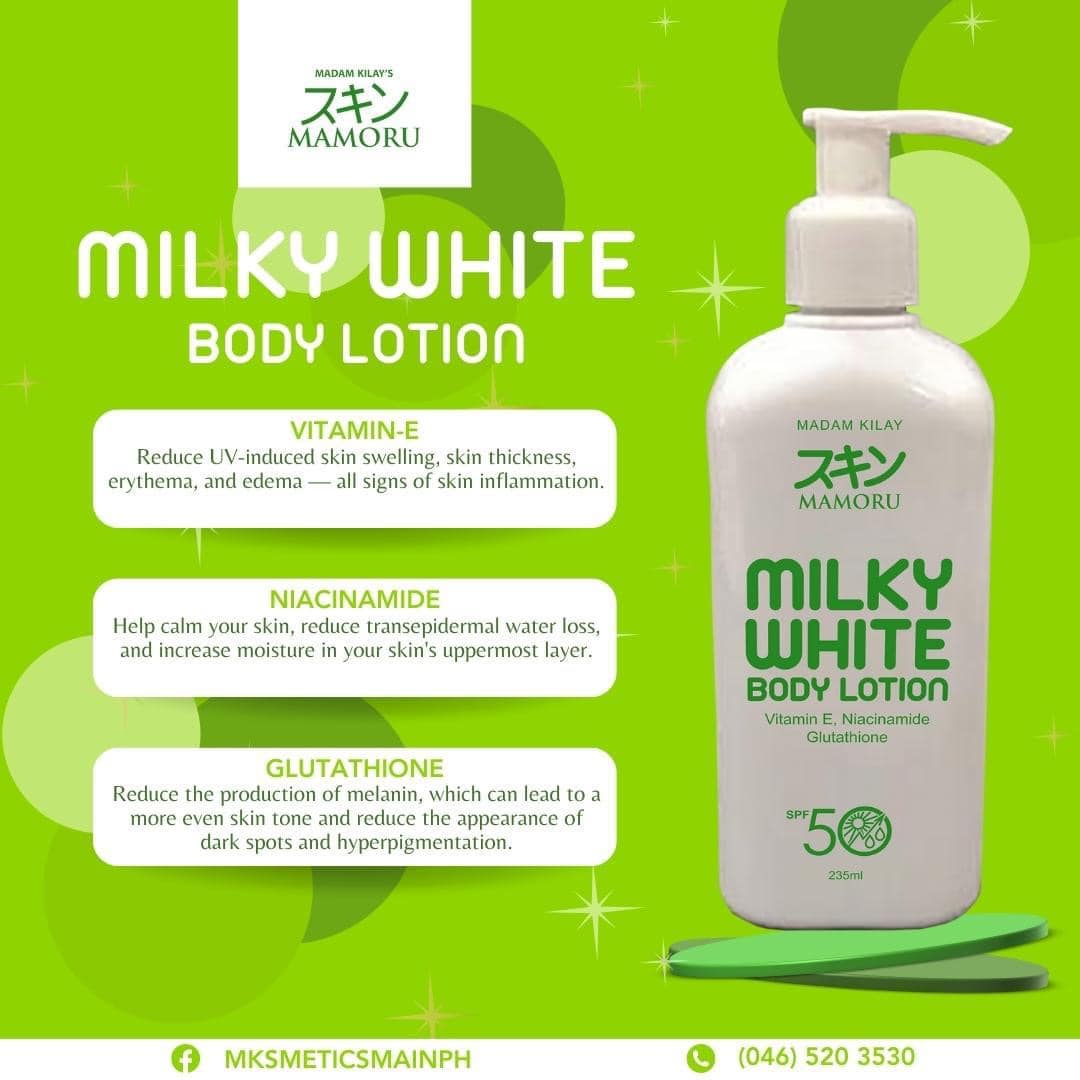 Mamoru Milky White Body Lotion - 235ml