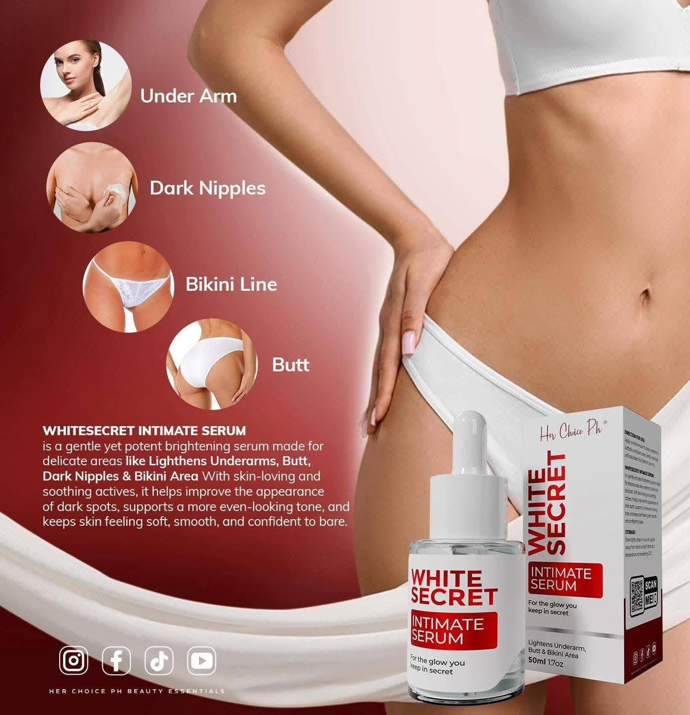 Her Choice White Secret Renewal Serum and White Secret Intimate Serum