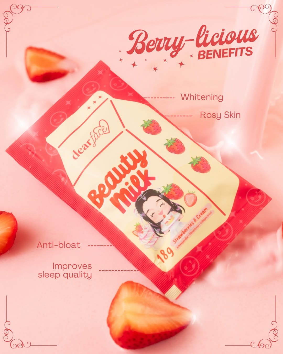 Beauty Milk Strawberries & Cream