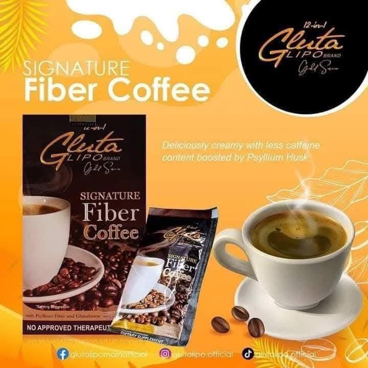 Gluta Lipo Gold Series Signature Fiber Coffee