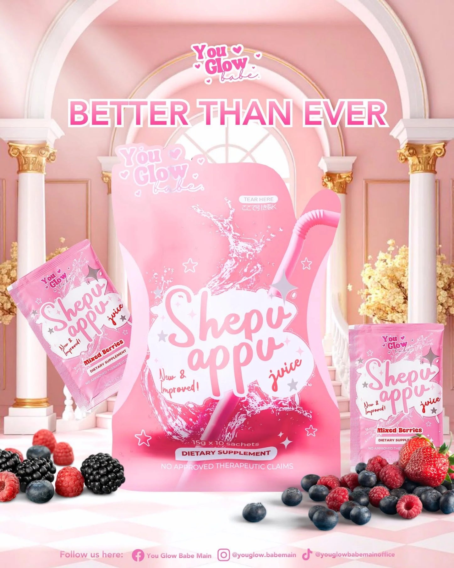 You Glow Babe - Shepu Appu New and Improved Juice ( New Formula with Probiotic and Prebiotic )