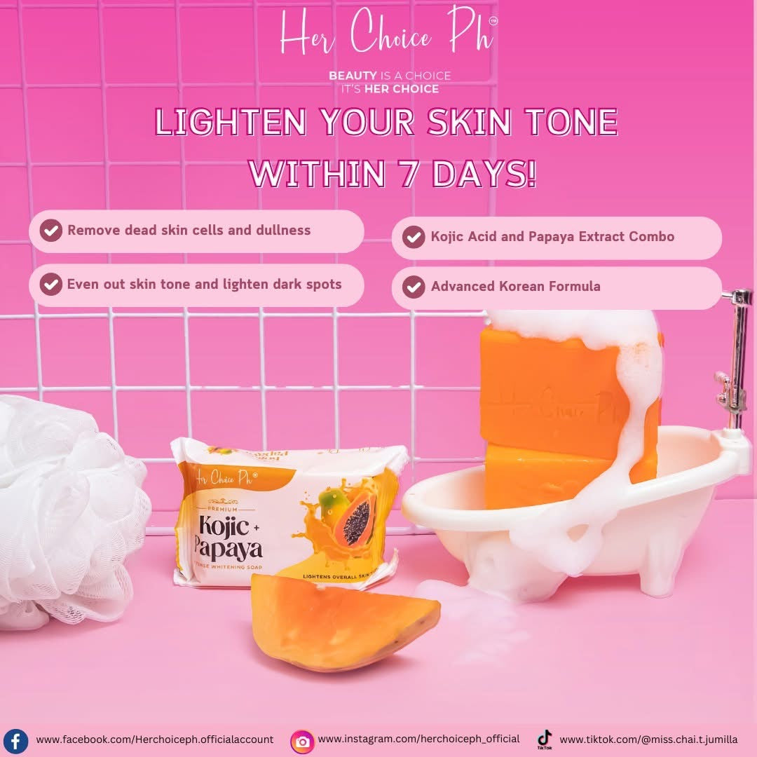 Her Choice Ph Kojic Papaya Soap