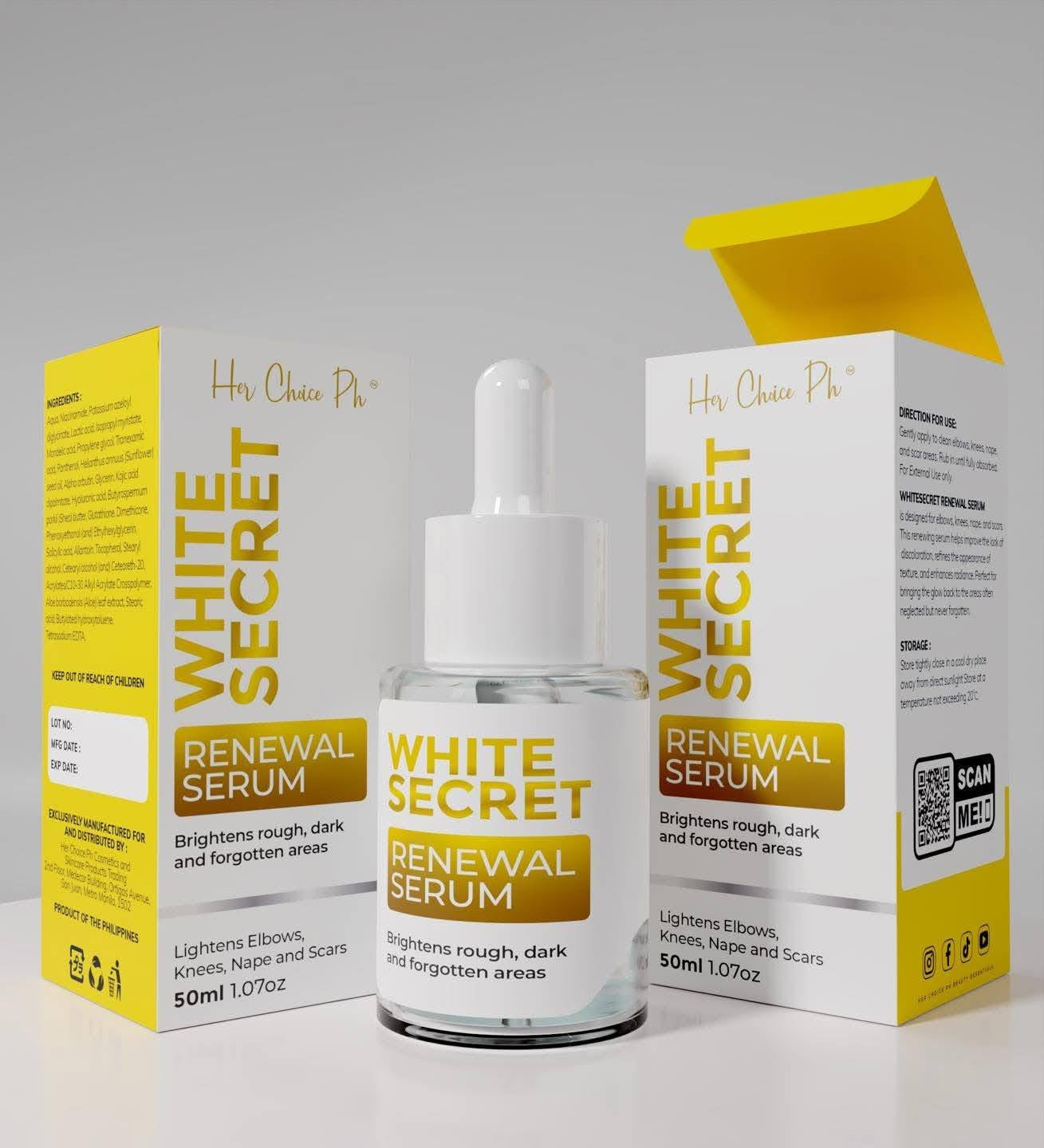 Her Choice White Secret Renewal Serum and White Secret Intimate Serum