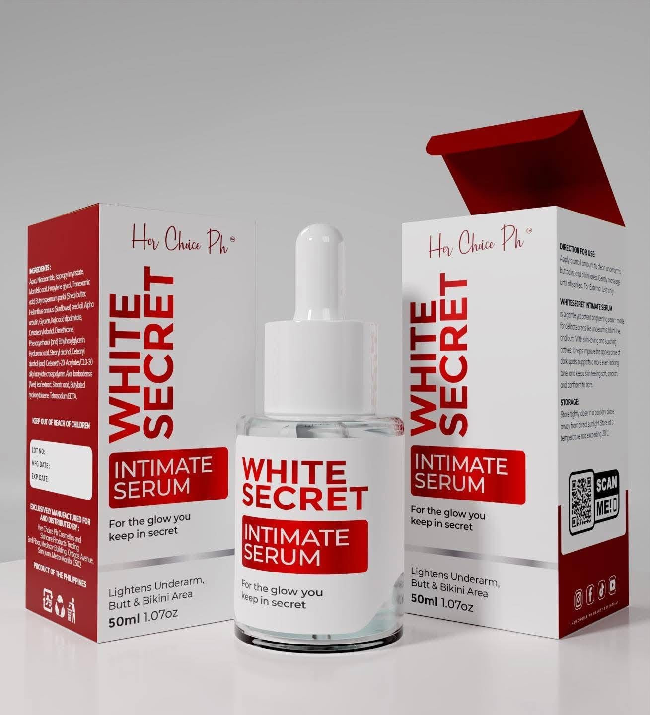 Her Choice White Secret Renewal Serum and White Secret Intimate Serum