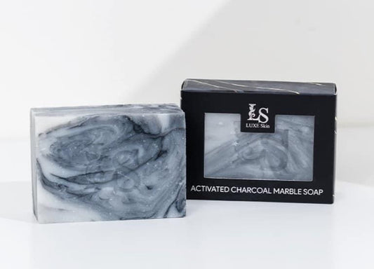 Luxe Skin Activated Charcoal Marble Soap