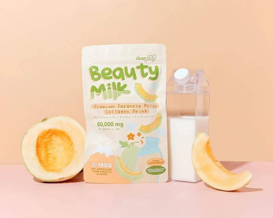 Dear Face - Beauty Milk Premium Japanese Melon Collagen Drink - 10sachet