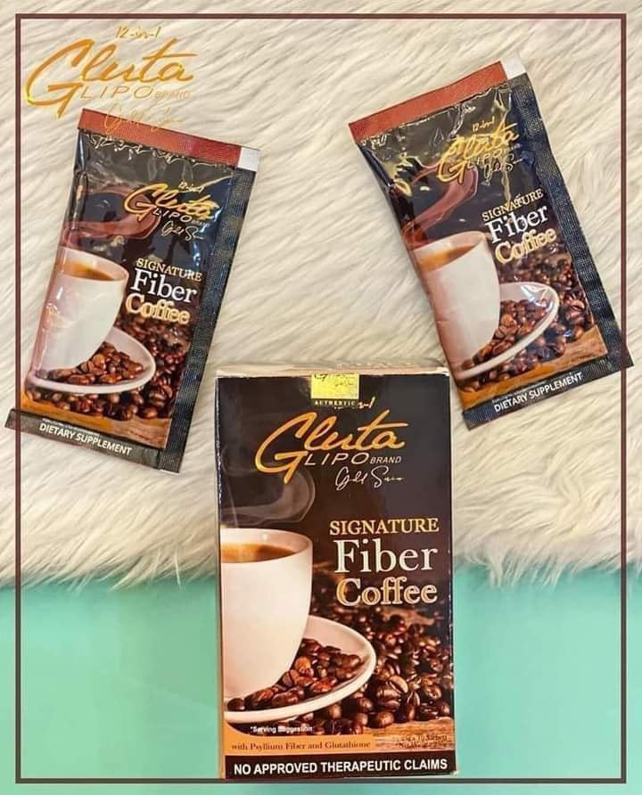 12in1 Gluta Lipo Gold Series Signature Fiber Coffee - 10sachet