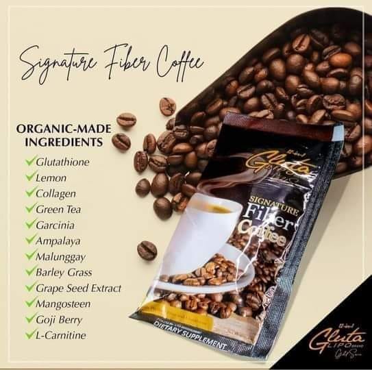 12in1 Gluta Lipo Gold Series Signature Fiber Coffee - 10sachet