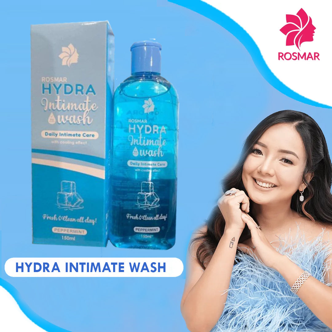 Rosmar Hydra Intimate Wash Daily Intimate Care with Cooling Effect (Peppermint Scent)  - 150ml