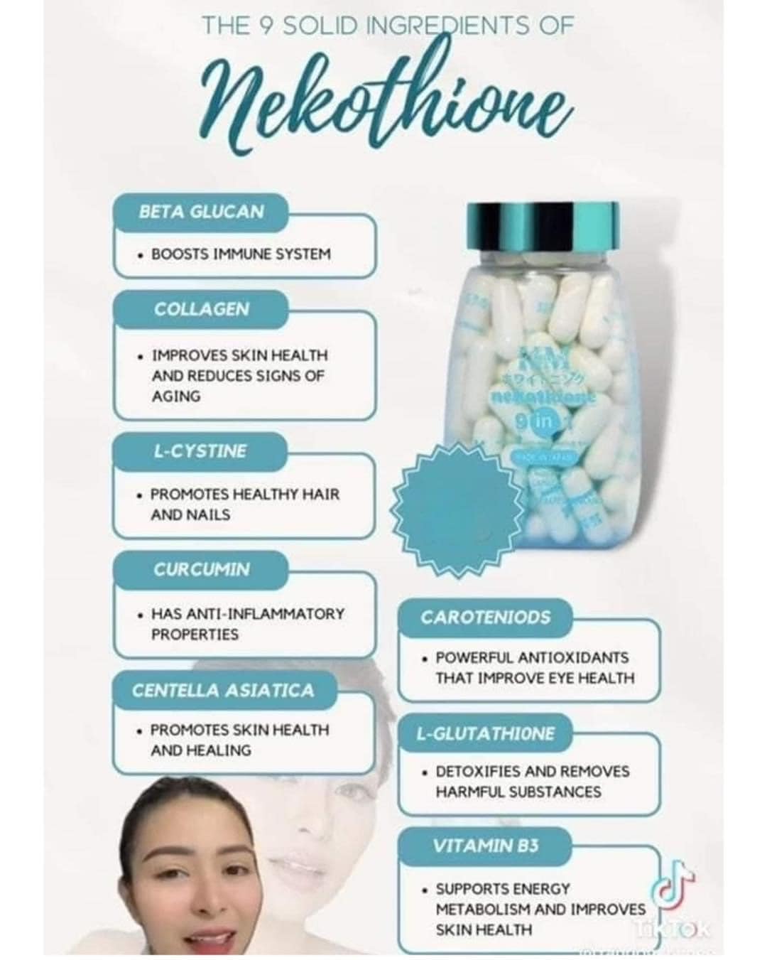 Nekothione 9in1 - Made in Japan 60capsule - HerSkin