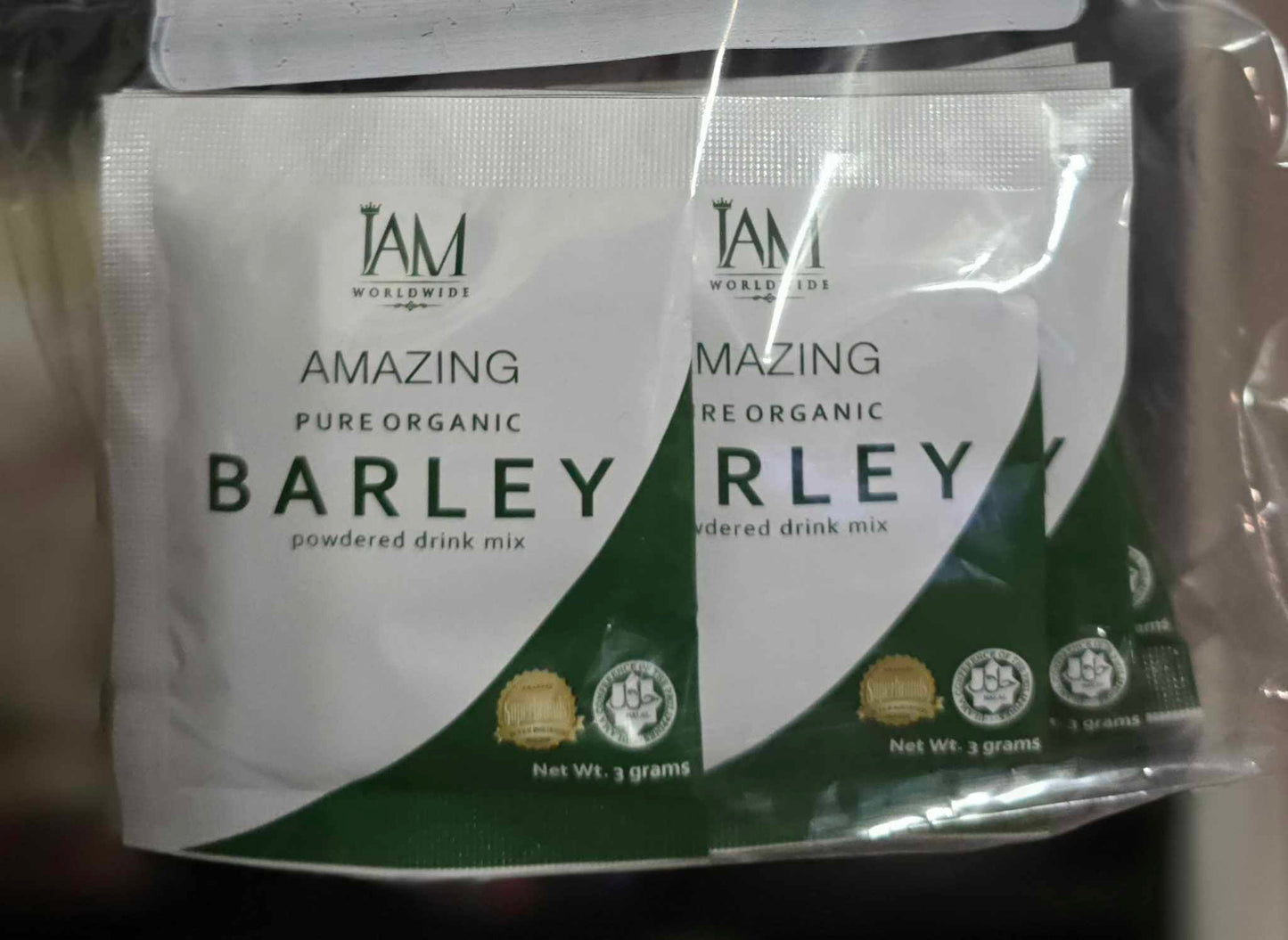 I AM - Amazing Pure Organic Barley - Powdered Drink Mix From Australia- 10sachet